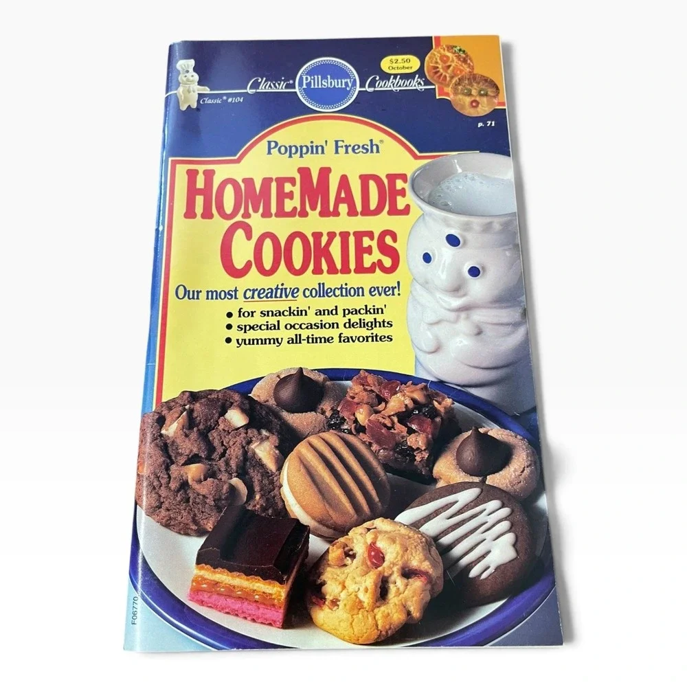 Pillsbury Poppin' Fresh Homemade Cookies Cookbook Classic #104 Vintage 1980s/90s
